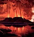 Tarawera erupting in 1886